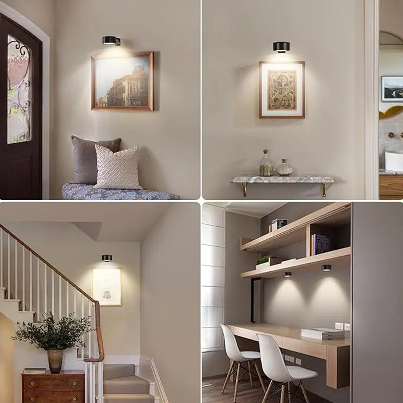 LumaFlex™ – Magnetisk Multifunktionell Trådlös Vägglampa (3-pack)