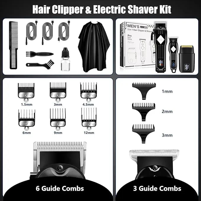 3-i-1 Pro Barber Kit