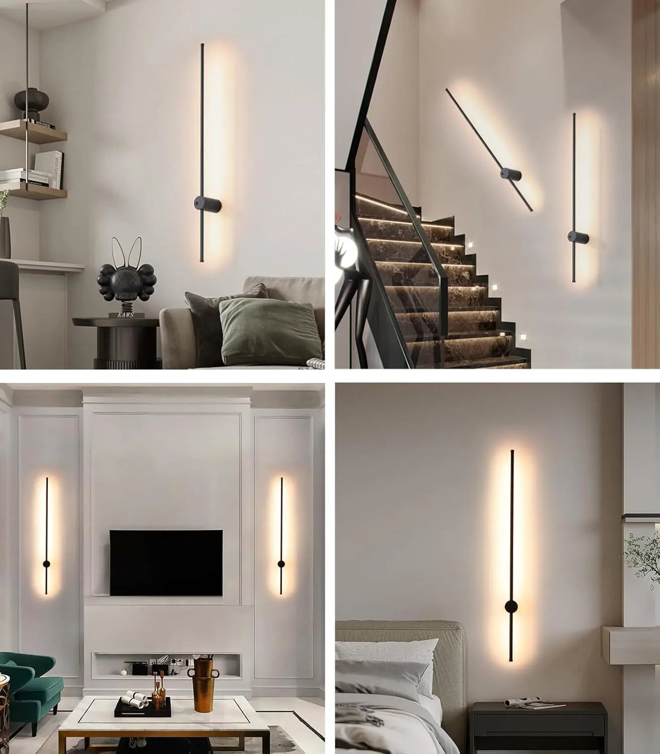 Trådlös Vägglampa med Modern Design – Finns i 60 cm, 80 cm & 100 cm