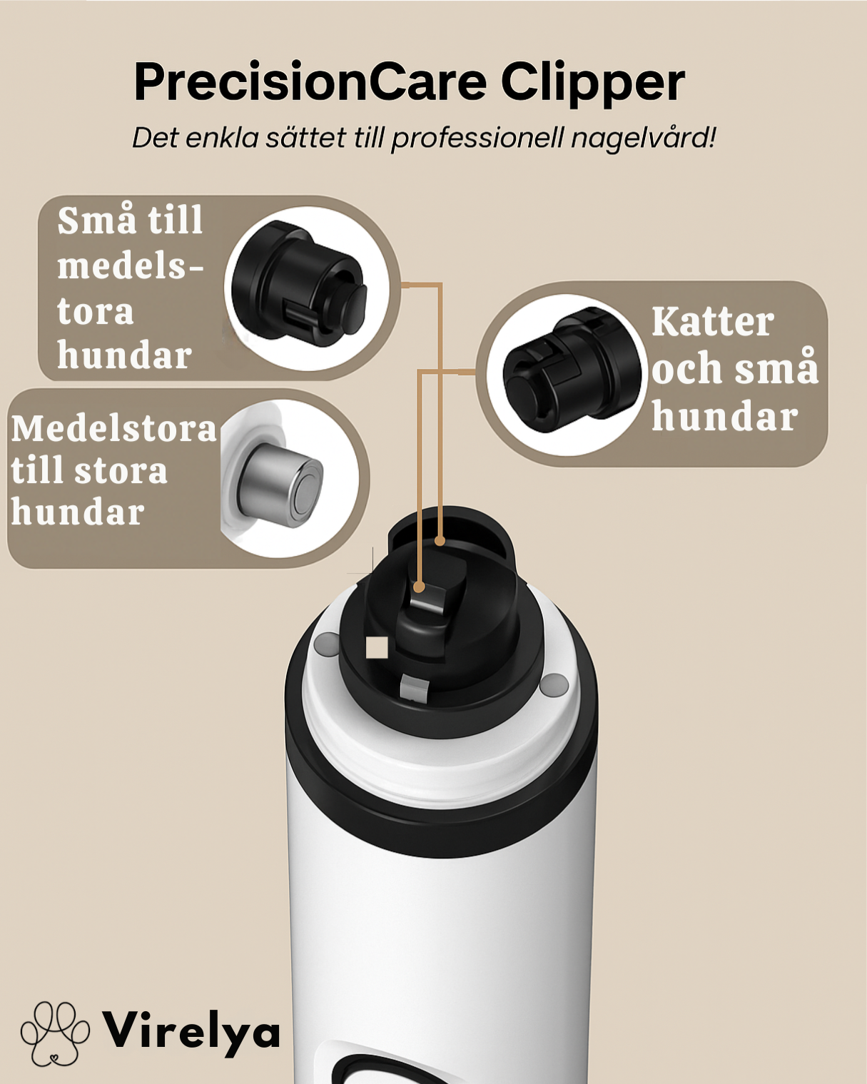 PrecisionCare Clipper™ - Klotrimmer med lampa