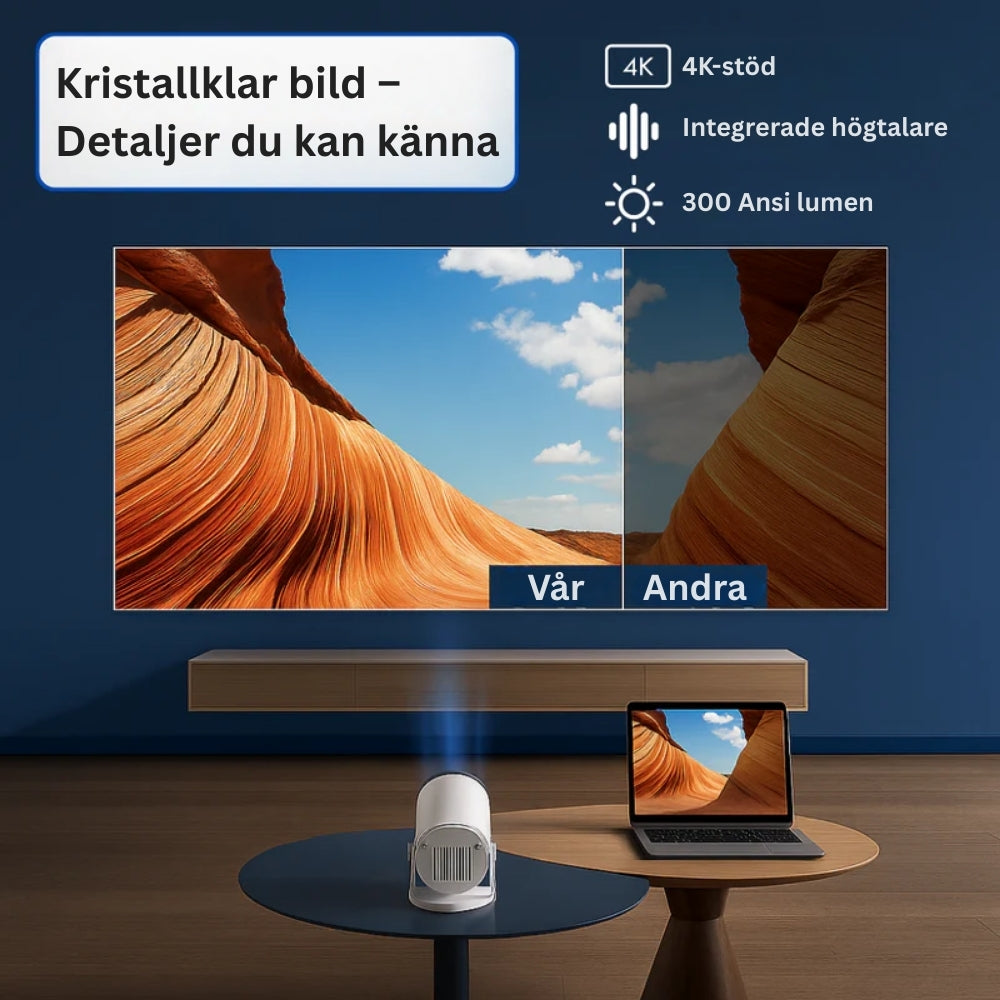TinyBeam® 4K Hemmabioprojektor