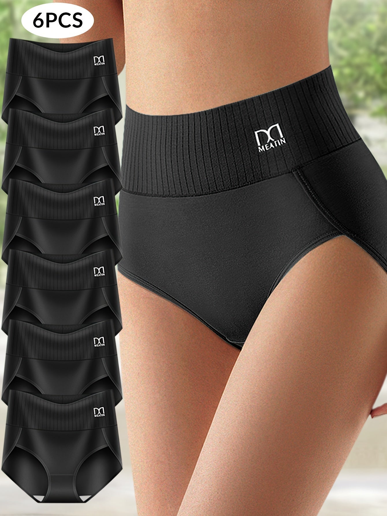 KomfortFit™ | 6-pack Andas & Bekväma Höga Midjetrosor med Magstöd