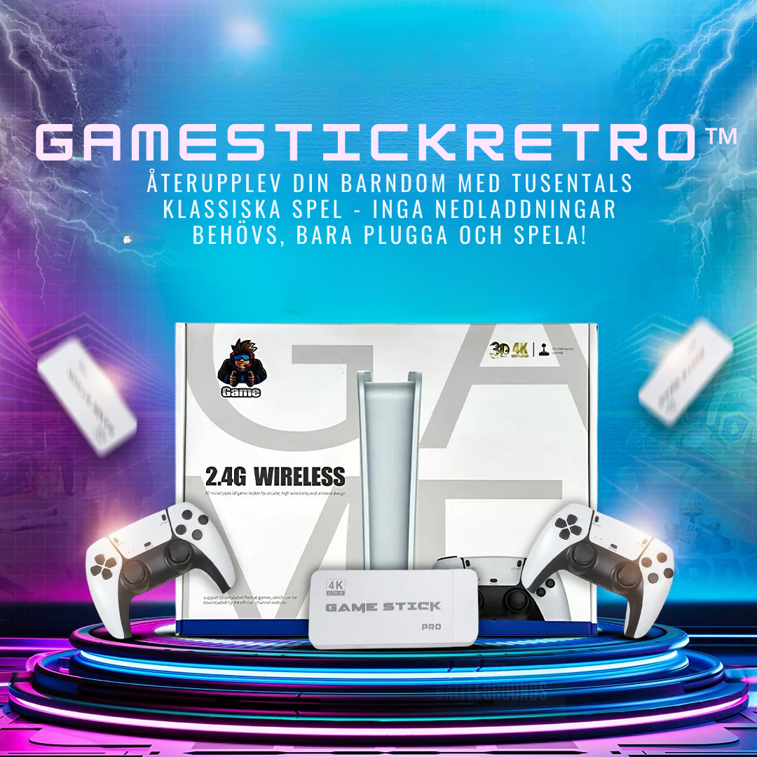 GameStickRetro™ – Tusentals klassiska spel i ett