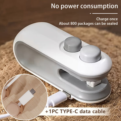 Seal™ 2-i-1 Påsförslutare och Skärare | Snabb Förslutning, Långvarig Färskhet