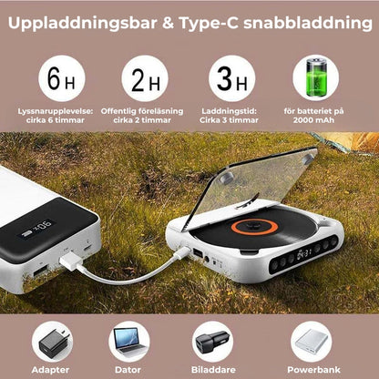 Bärbar CD-spelare med Bluetooth