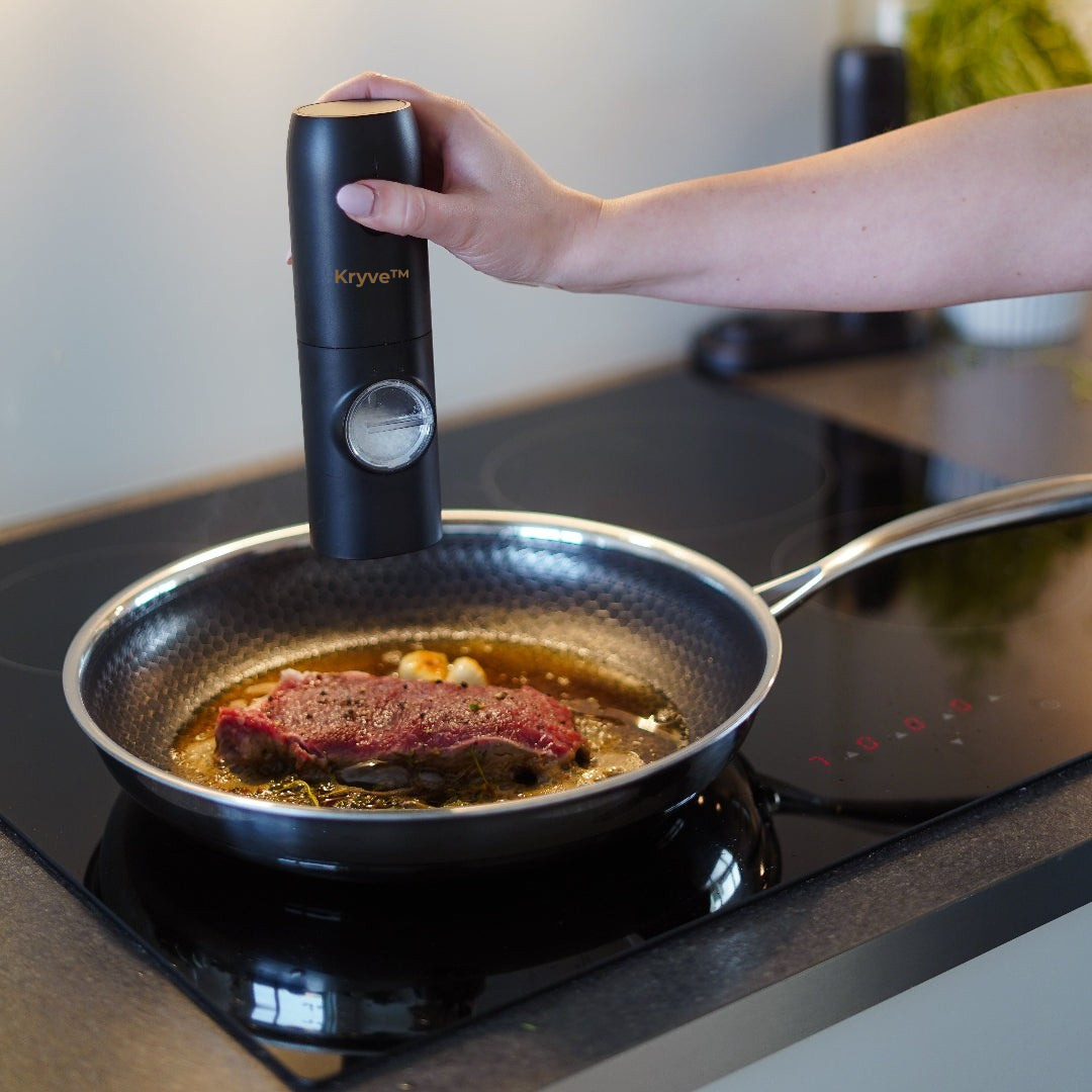 Kryve™ | Lyft din matlagning med detta elektriska salt- och pepparkvarnset—enkel smak inom räckhåll!