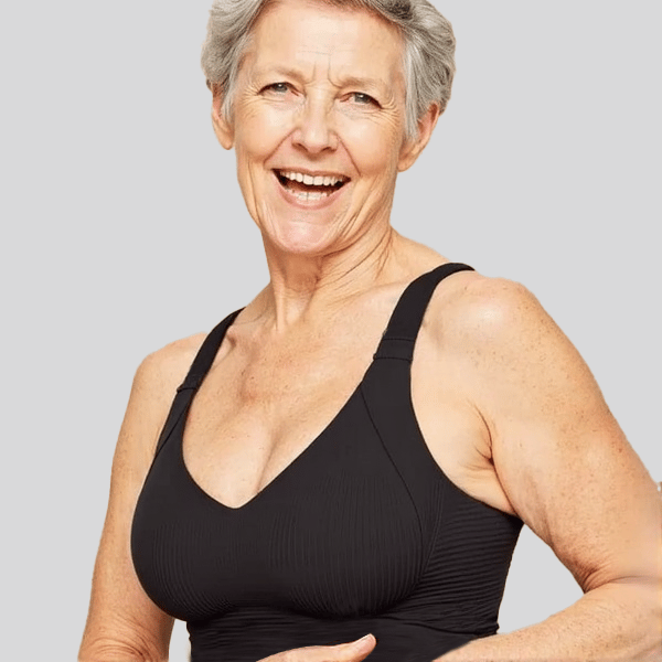 Ribbad push-up-bh med justerbara byglar för kvinnor