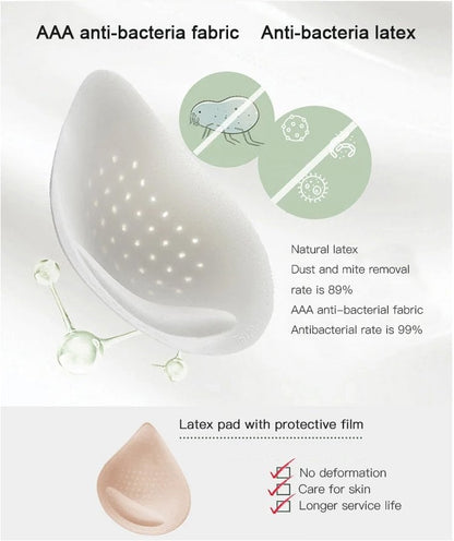 Ribbad push-up-bh med justerbara byglar för kvinnor