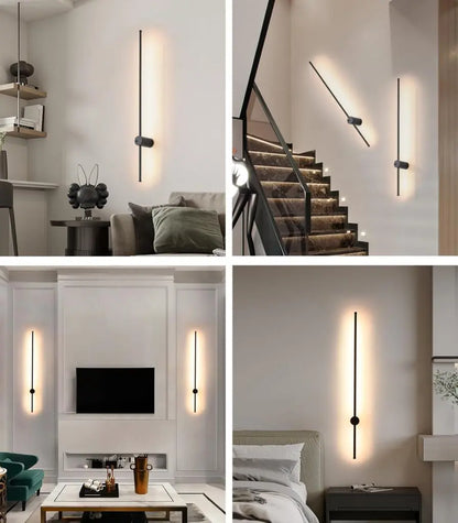 Trådlös Vägglampa med Modern Design – Finns i 60 cm, 80 cm &amp; 100 cm
