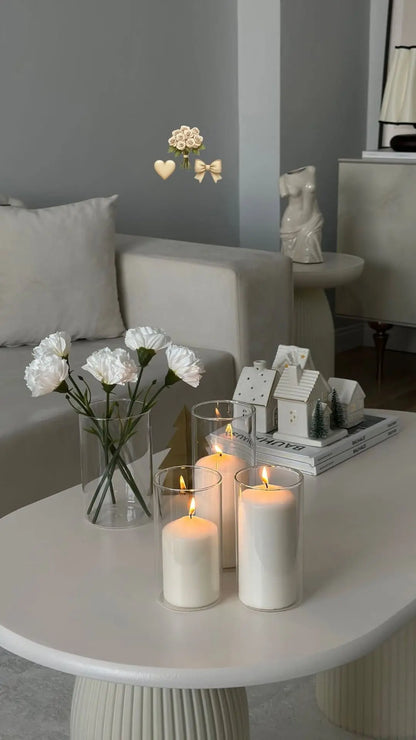 Cylinder Vaser i Glas – 3/6/9-pack