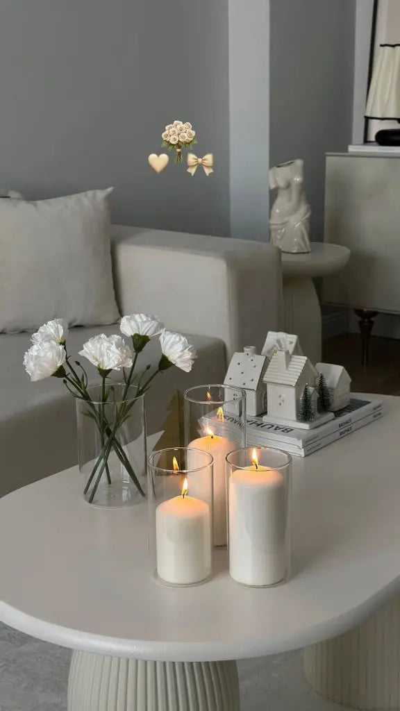 Cylinder Vaser i Glas – 3/6/9-pack