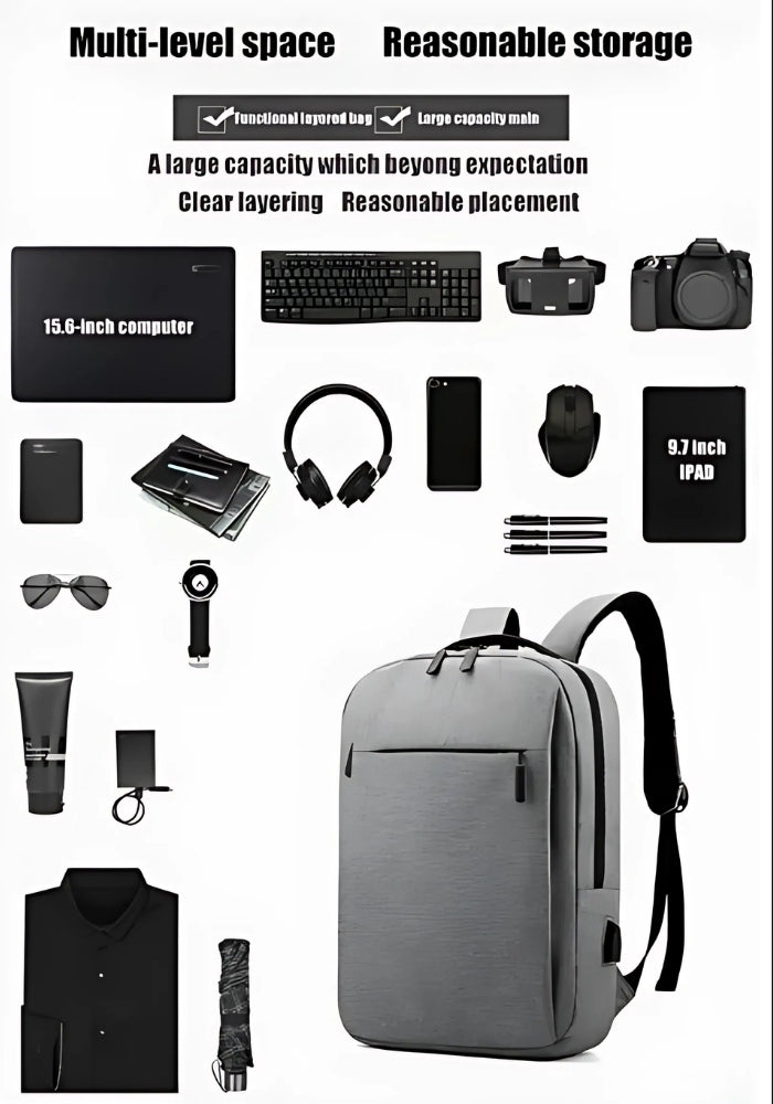 PowerMove™ Ryggsäck för Bärbar Dator | Stor Förvaring, Ladda var som Helst