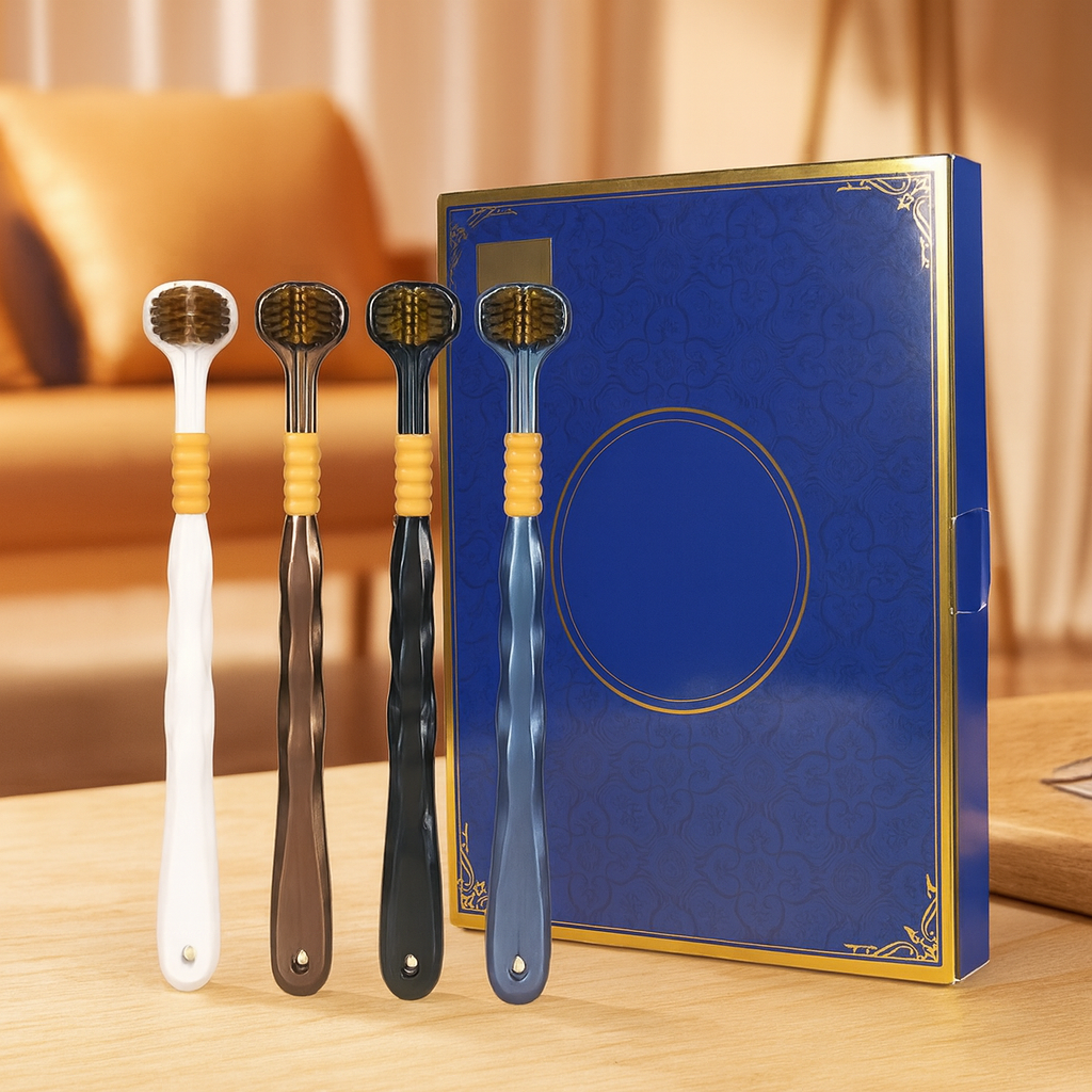 TriClean™ – 3D TriBrush för total tandrengöring på halva tiden