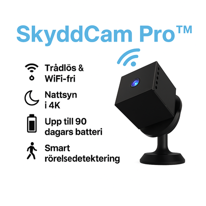 SkyddCam Pro™ | Den smarta, trådlösa säkerhetskameran