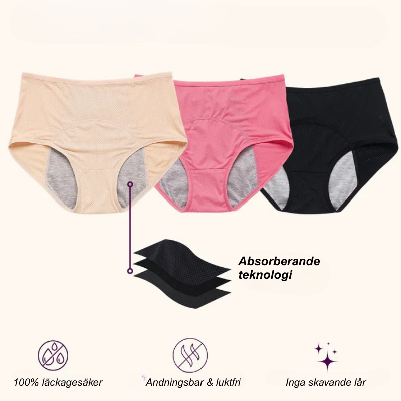DryFit™ | Läckagesäkert skydd — håll dig torr och trygg hela dagen