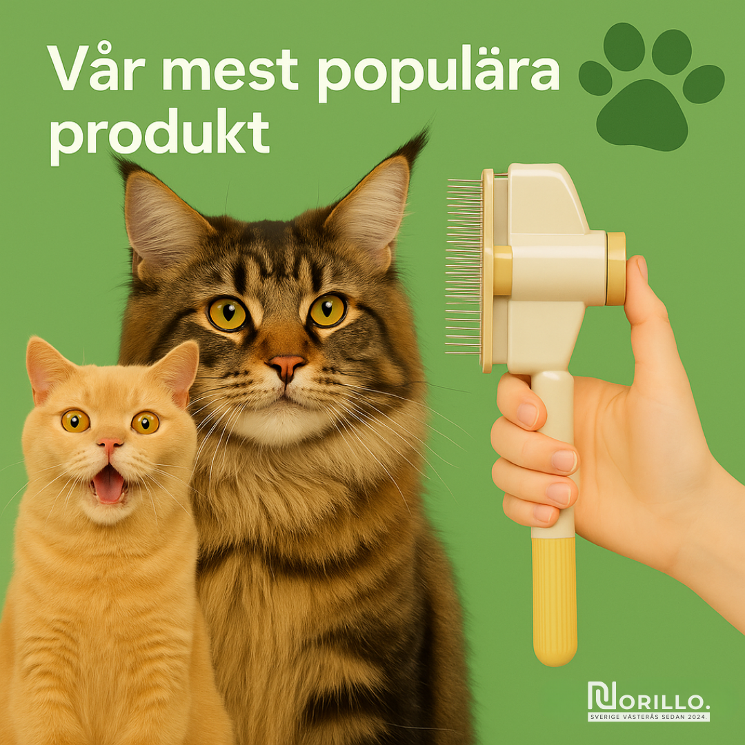 Lunagroom™ – Kattborsten som stoppar fällning och håller hemmet rent