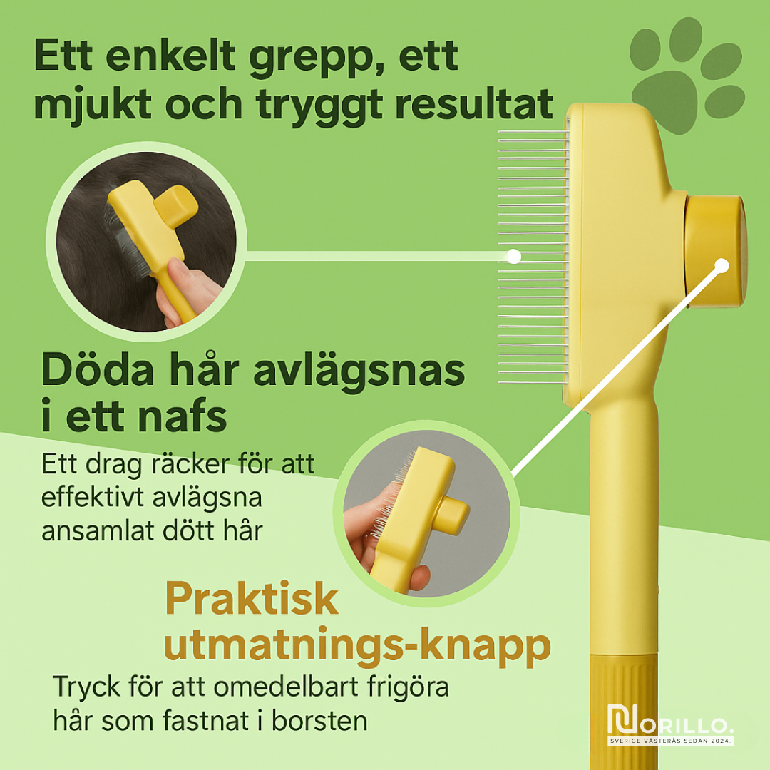 Lunagroom™ – Kattborsten som stoppar fällning och håller hemmet rent