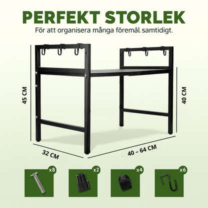 Kitchero™ – Justerbart mikrovågsställ som frigör köksyta