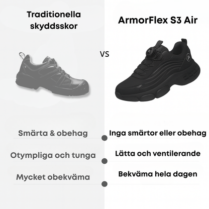 ArmorFlex S3 Air – Ultralätta skyddsskor med stålhätta & vridspänne