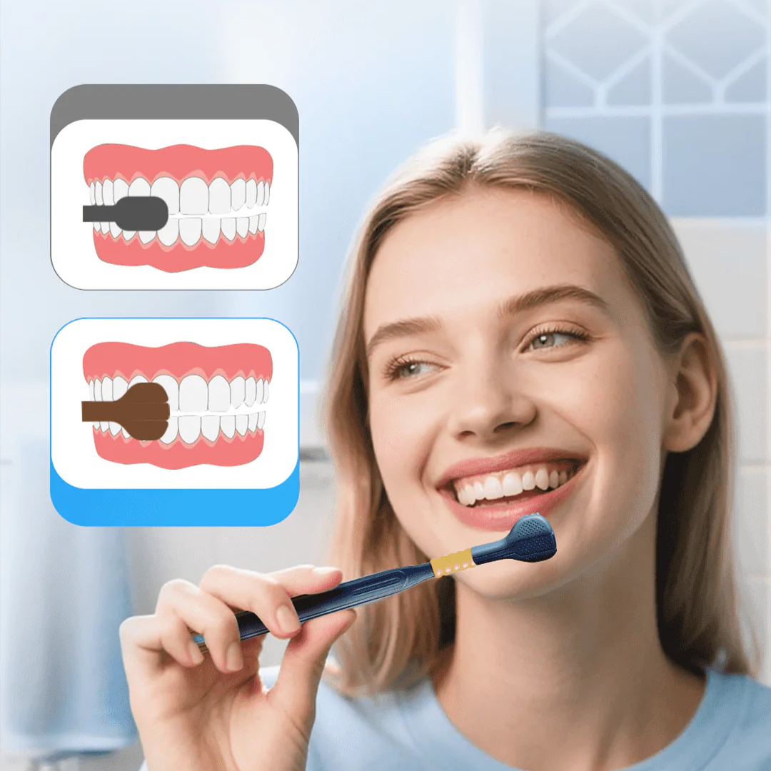 TriClean™ – 3D TriBrush för total tandrengöring på halva tiden