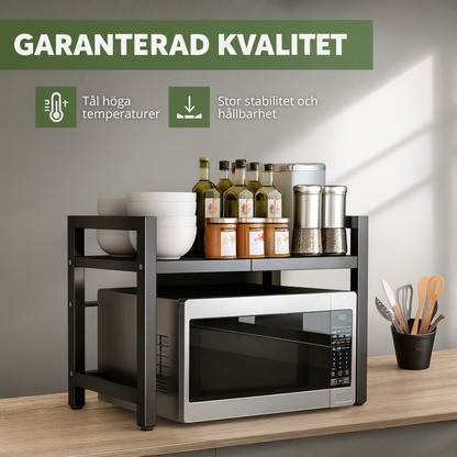 Kitchero™ – Justerbart mikrovågsställ som frigör köksyta