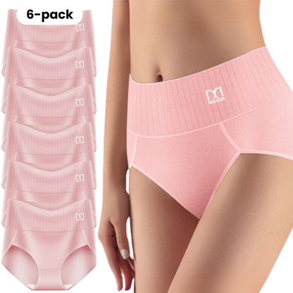 KomfortFit™ | 6-pack Andas & Bekväma Höga Midjetrosor med Magstöd