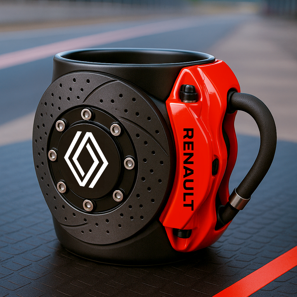 BrakeBrew™ | Kaffemugg formad som bromsbelägg – perfekt för bilentusiaster