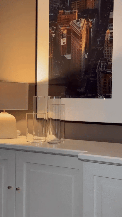 Cylinder Vaser i Glas – 3/6/9-pack