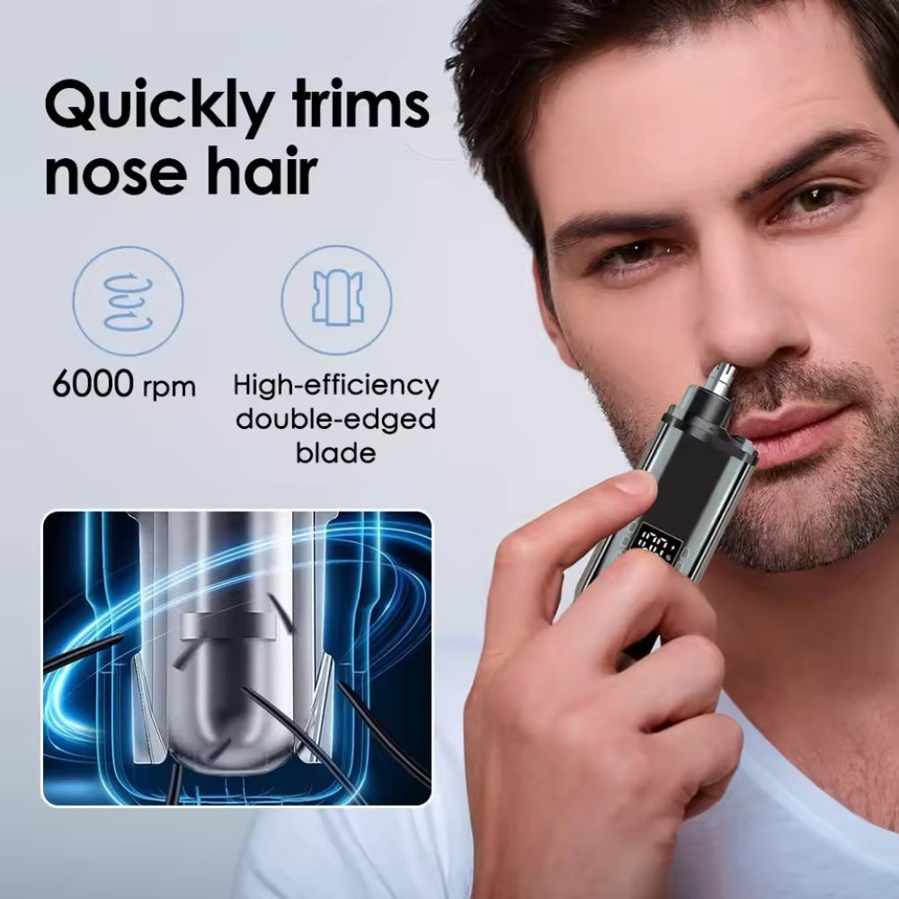 Näshårstrimmer precision™ - Groomingverktyg med LCD-display