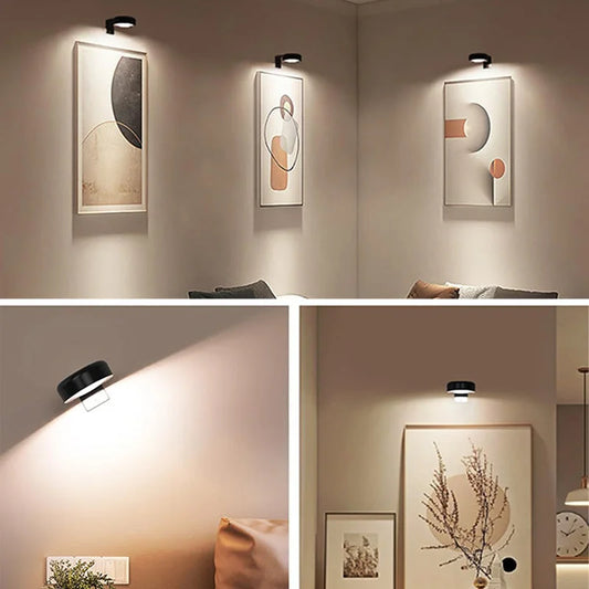LumaFlex™ – Magnetisk Multifunktionell Trådlös Vägglampa (3-pack)