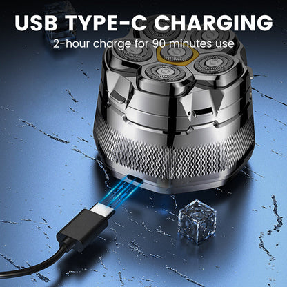 6D vattentät rakapparat för huvudet